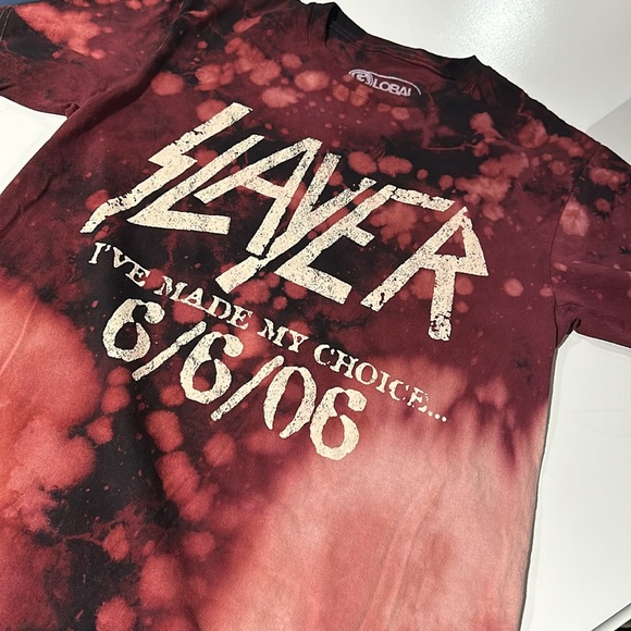 NWOT Slayer Tie Dye Graphic T-Shirt - Picture 8 of 8